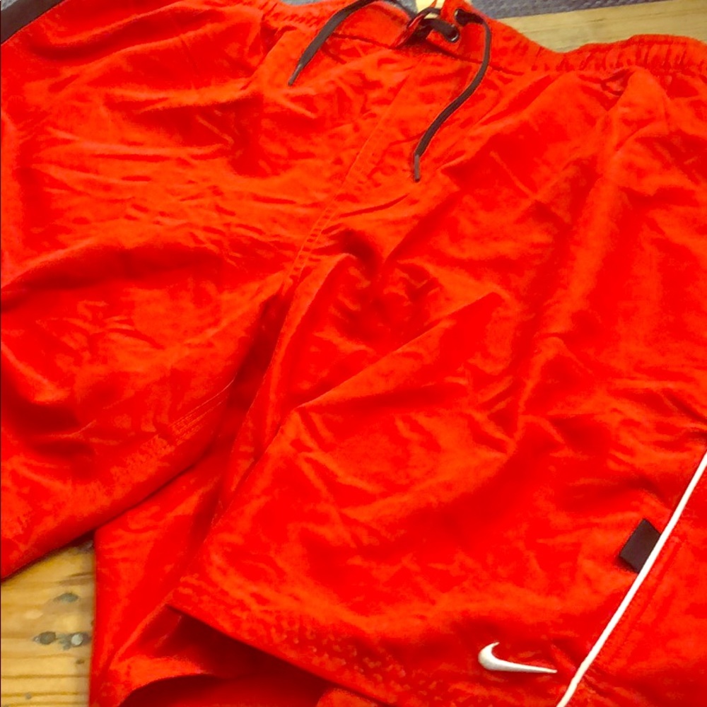 Nike red men’s bathing suit/ shorts